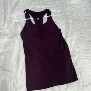 maroon lulu lemon tank top!